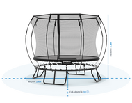 Charger l'image dans la visionneuse de galerie, Compact Round Trampoline R54 Springfree Trampoline