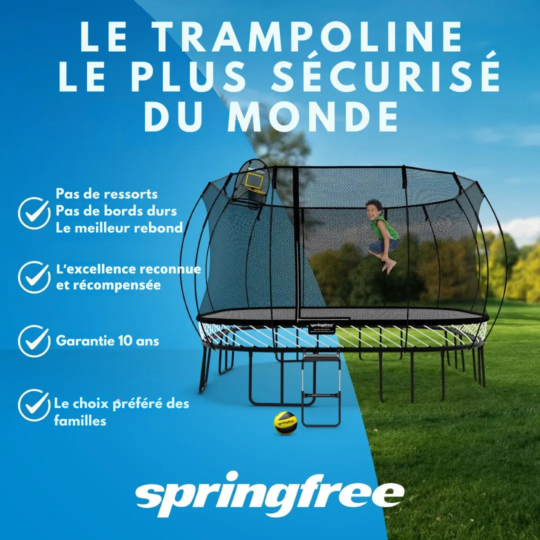 Pourquoi Springfree est le trampoline incontournable pour votre famille en Belgique