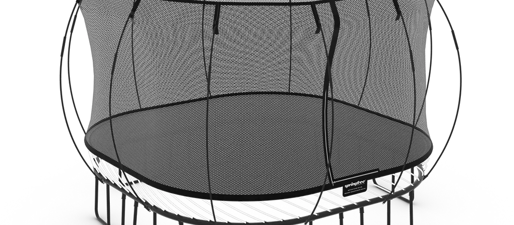 Trampoline carré : espace, sécurité et plaisir pour toute la famille