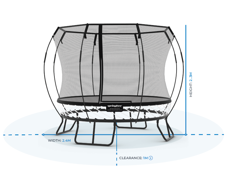 Compact Round Trampoline R54 Springfree Trampoline